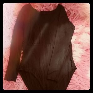 Black mesh bodysuit